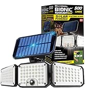 Bionic Flood Light Max LED Solar Light Outdoor Waterproof, 500 Lumen 180 Degrees Swiveling Light ...