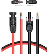 BougeRV 20 Feet 12AWG Solar Extension Cable with Female and Male Connector with Extra Free Pair o...