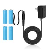 Lenink AC Power Supply Adapter for 4 AA Battery, AA Battery Replacement Black