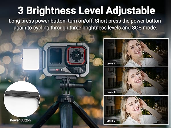 3 Brightness Level Adjustable 