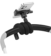 Uogw Stroller Phone Holder for Parent and Baby,Universal 20inch Length Flexible Gooseneck Phone S...