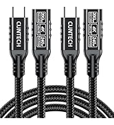 20Gbps USB C 3.2 Extension Cable 3.3ft 2-Pack, 240W Fast Charging 4K@60Hz Video 20Gbps Data Trans...