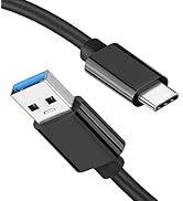 USB A to USB C 3.1/3.2 Gen 2 Cable 10Gbps Data Transfer, Short USB C SSD Cable with 60W QC 3.0 Fa...