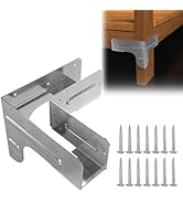 Workbench and Shelving Hardware Kit - Galvanized Steel Workbench Corner Bracket - DIY Workbench K...