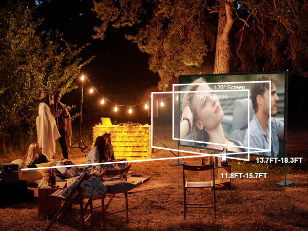 outdoor movie projector