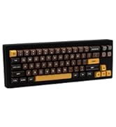 GEKUCAP Retro PBT Keycaps 160 Keys Dye Sub SA Profile Keycaps Chocolate Theme Custom Keycaps Set ...