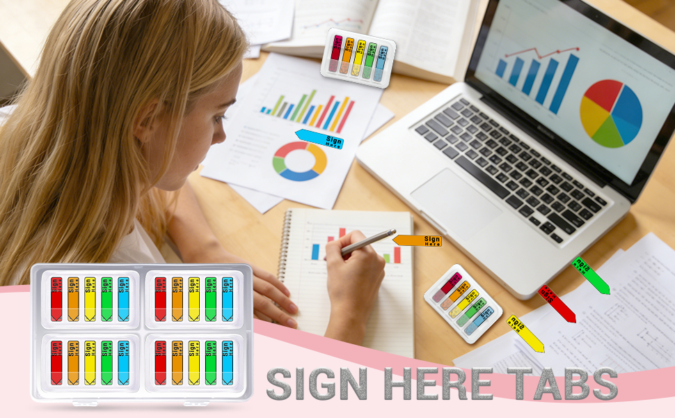 sign here tabs