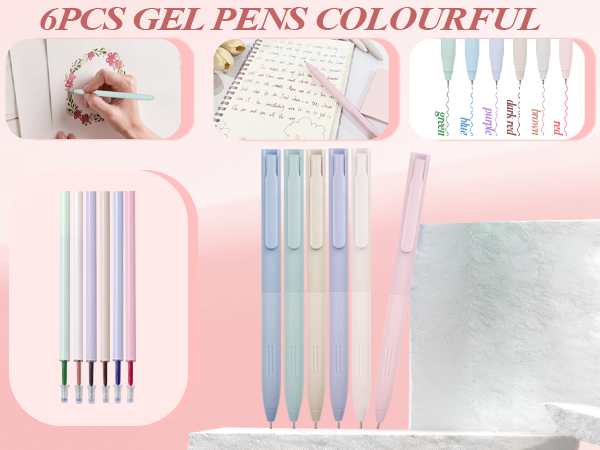 6 Colored Pens