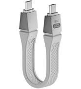 WITRN Short 80Gbps USB 4 Cable for Thunderbolt 5 240W [USB-IF Certified] 120Gbps Bandwidth Compat...