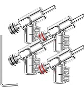 Tertullus 4 Pcs Banana Plugs Speaker Connectors Screw Locking Banana Plugs Rhodium Plated Connect...