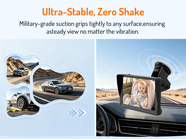 mirror for rear facing car seat,double car camera,rotating car seat 360
