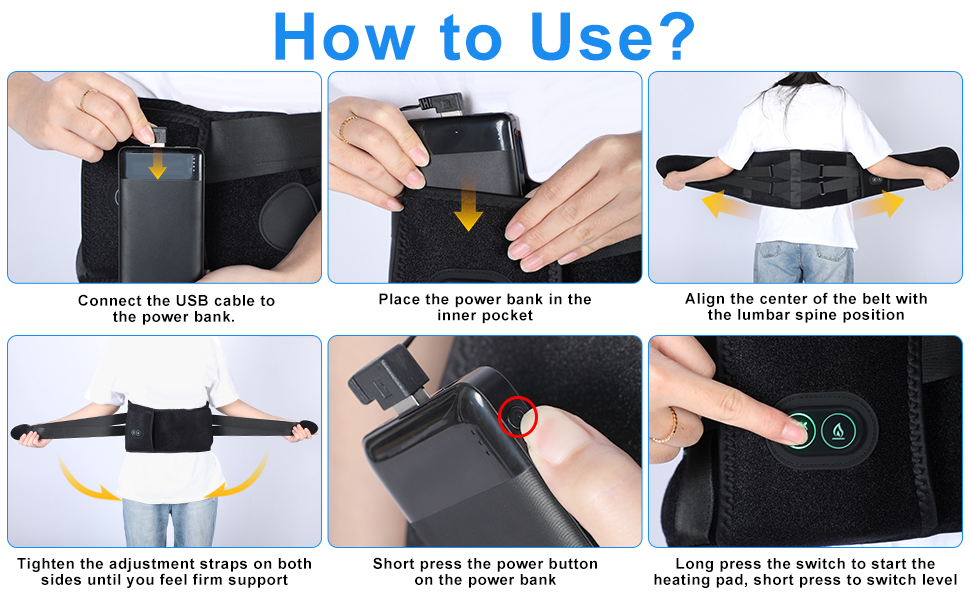 heating pad for back