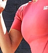LP SUPPORT ARF2301Z Short Sleeve Workout Tops for Women, Gym, Yoga - Ultimate Comfort &amp; Support