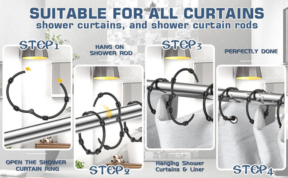 shower hooks for shower curtain