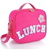 Alphatool Rectangular Insulated Lunch Bag with Adjustable Strap - 9.8''L x 8''W Reusable Easy to ...
