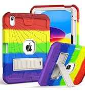 SIBEITU Case for iPad (A16) 11th Gen 11-inch 2025 &amp; iPad 10th Gen 10.9 Inch 2022, Rugged Military...