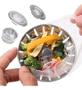 CHIAOJIHE 400 PCS Disposable Mesh Sink Strainer Bags, Kitchen Sink Strainer Mesh Bag, Kitchen Sin...