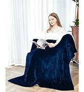 SNUGSUN Heated Blanket Throw Size, Soft and Cozy Electric Heating Blanket for Bed, Automatic Safe...