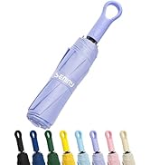 Seniny Umbrellas for Rain with Ring Buckle - Travel Umbrella Compact for Backpack, Car, Walking, ...