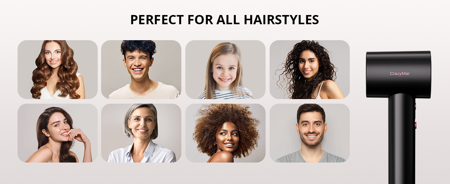 PERFECT FOR ALL HAIRSTYLES