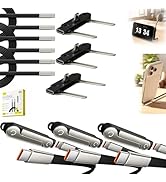 Invisible Holder USB-C Charging Cable 240W Super Fast, 2-in-1 Type-C Charger with Detachable Phon...