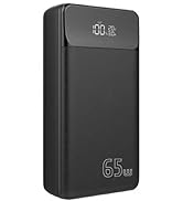 BoxWave Universal PD USB Type-C Rejuva Power Pack Bundle (65W 30000mAh) - Jet Black, Power Bank f...