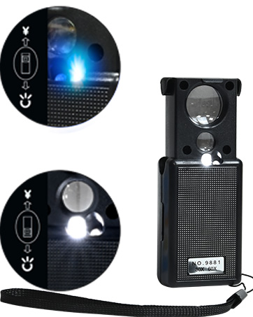 Magnifying Glass with Rechargeable Light