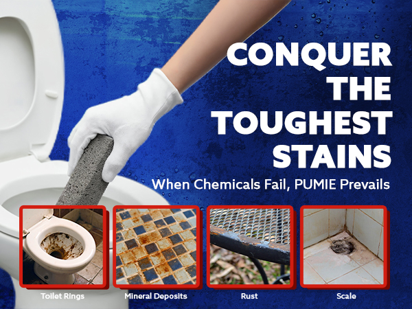  Kitchen Stains, Grill, Scouring Stick for Cleaning Pool, Rust, Toilet Rings &amp; Hard Water Rings 