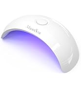 Melodysusie Starter-Friendly Mini LED UV Nail Lamp with 2 Timers, Pocket-Sized for Handheld &amp; Des...