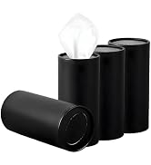 Fkewp 4PCS Car Tissue Holder, Round Tube Car Tissues Box Stylish Cup Holder Decor with Facial Tis...