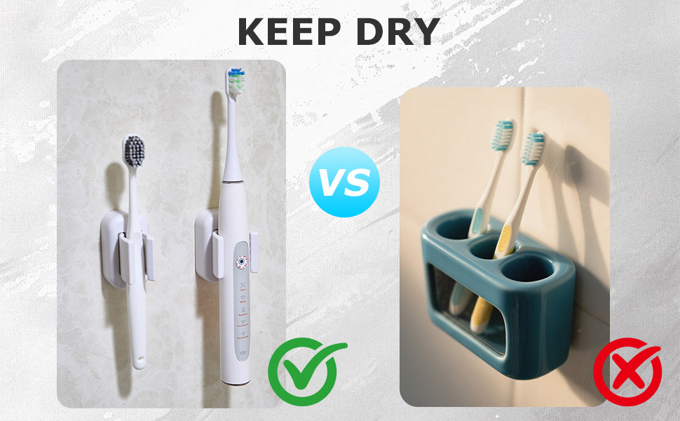 toothbrush wall mount