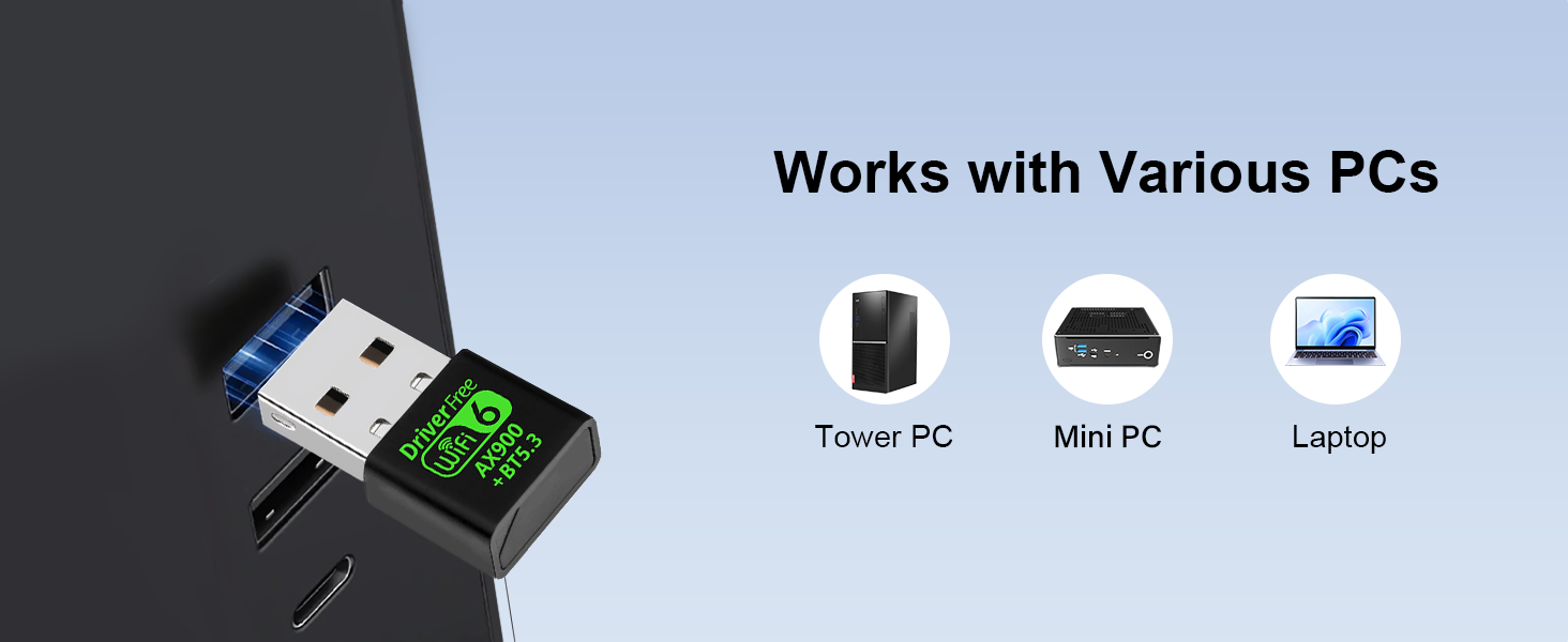 usb wifi 6 adapter for pc