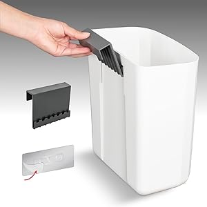 standing trash can comes with hanging accessories
