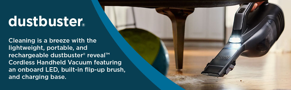 cleaning is a breeze with lightweight portable dustbuster