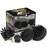 Drillbrush BBQ Grill Cleaning Kit - Safe Nylon Grill Brush | Drill Brush Set - Ultra Stiff Power ...