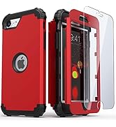 IDweel iPhone SE 2020 Case with Screen Protector,iPhone SE 2022 Case (Tempered Glass), Durable 3 ...