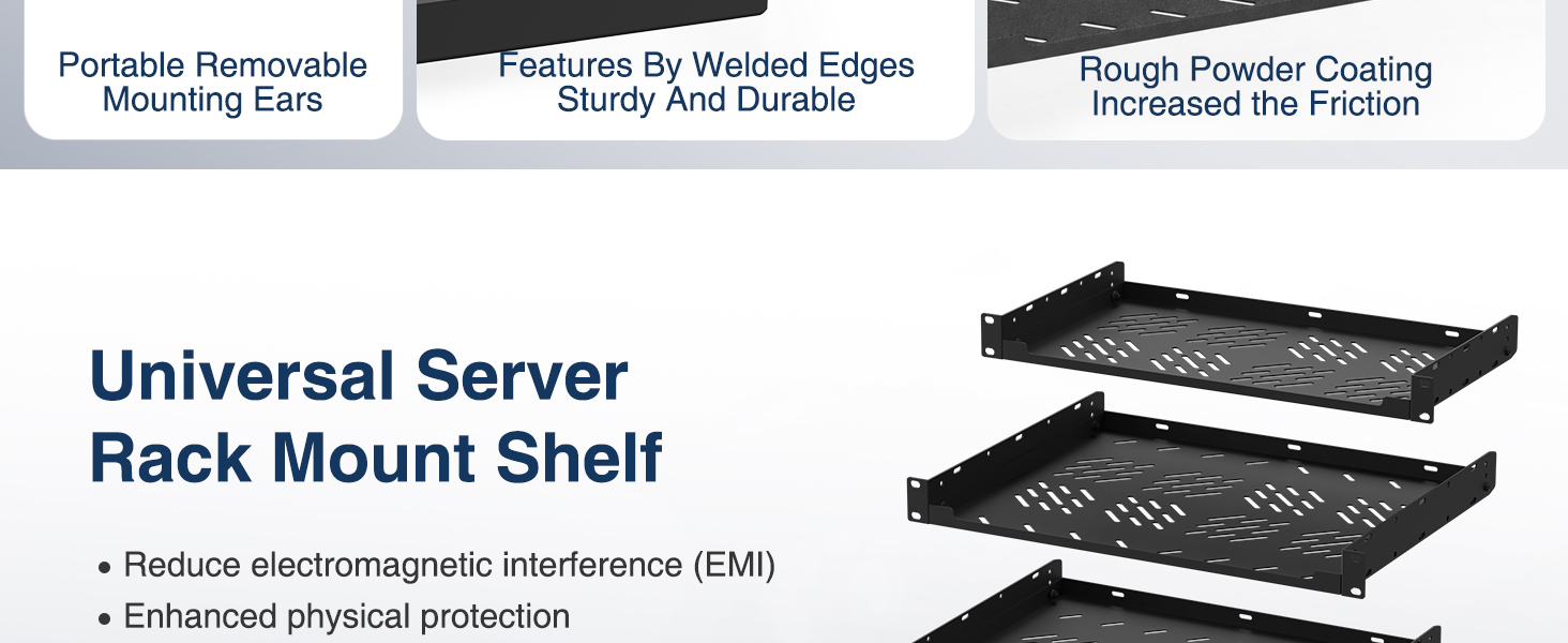 network rack shelf