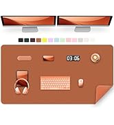 47.2" x 23.6" Large Desk Pad Mat - Non-Slip PU Leather Desk Mat, Large Mouse Pad, Computer Mat fo...