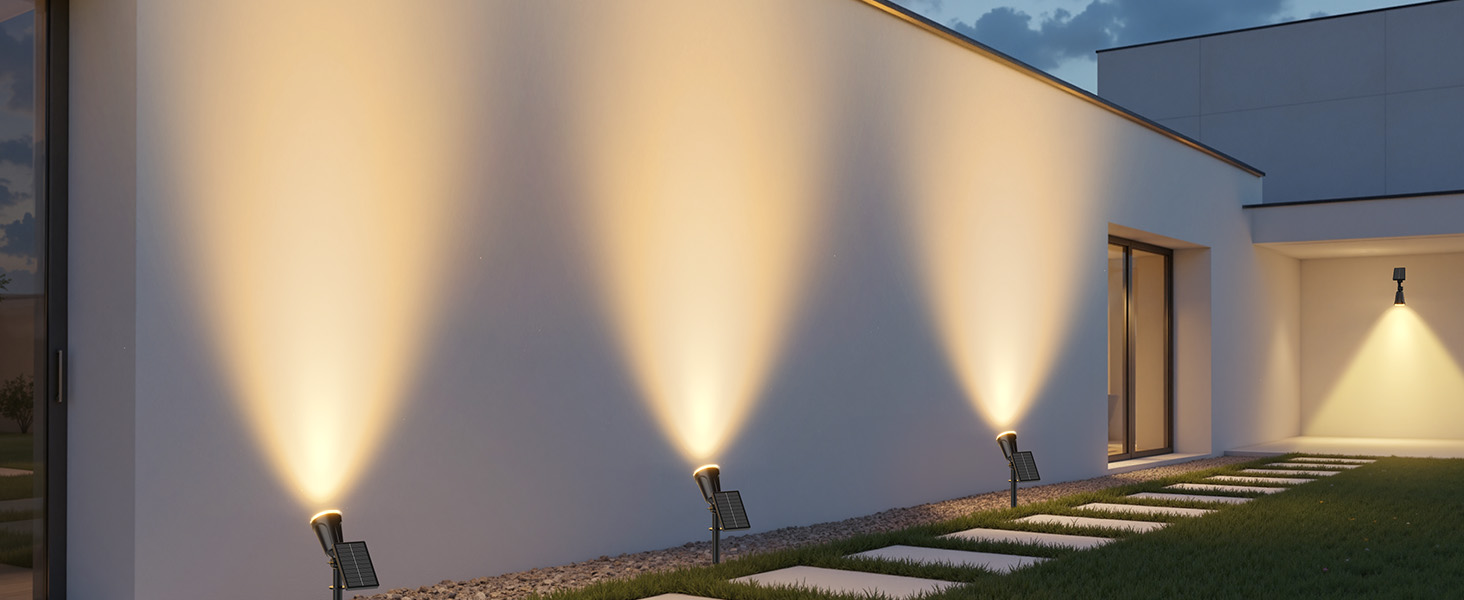 versatile solar spotlights waterproof solar powered