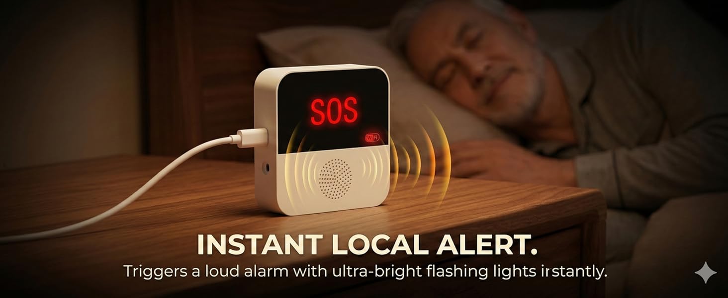 Caregiver Pager Wireless Call Button light