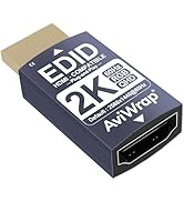 AviWrap HDMI EDID Emulator Passthrough,1080@120Hz Male to Female HDMI Adapter,Supports 1440@60Hz ...