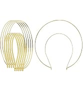 6 Pack 2 Layer Metal Gold Queen Goddess Angel Halo Crown Headband Hairbands Tiara Hair Hoops DIY ...