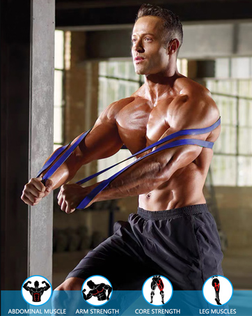 heavy duty stretchy bands workout bandas de resistencia heavy bands for working out