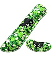 Dapesuom Enlarge Keyboard Wrist Rest, Memory Foam Wrist Cushion for Desk Mats Support, Typing Pai...