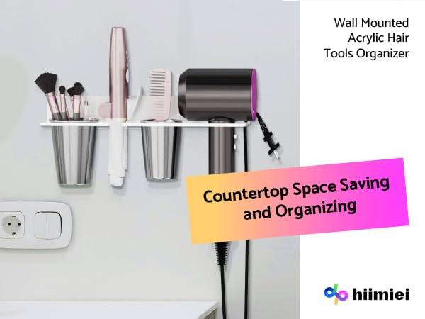hair dryer and curling iron holder