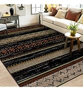 BESTSWEETIE 8x10 Area Rugs for Living Room Washable Moroccan Farmhouse Neutral Geometric Low Pile...