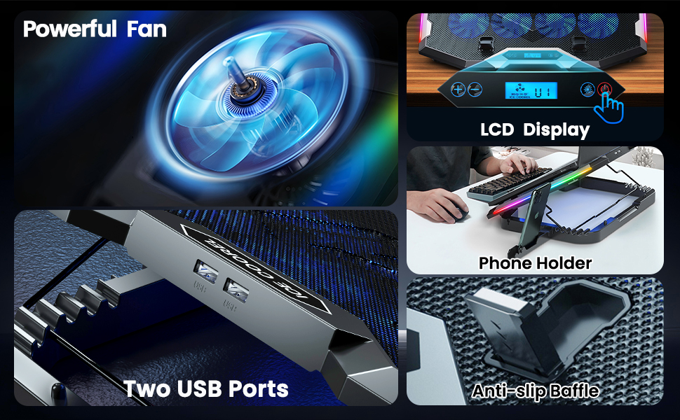 laptop fan cooling pad