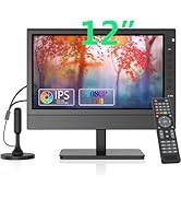 Jexiop 12inch Portable TV,Small TV with Rechargeable Battery-Watch HDTV Anywhere-HDMI/USB Port,12...