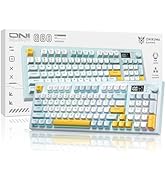 ONIKUMA GAMING 94 Keys Wireless Keyboard with LCD Screen & Multifunction Knob:3-Mode Connectivity...
