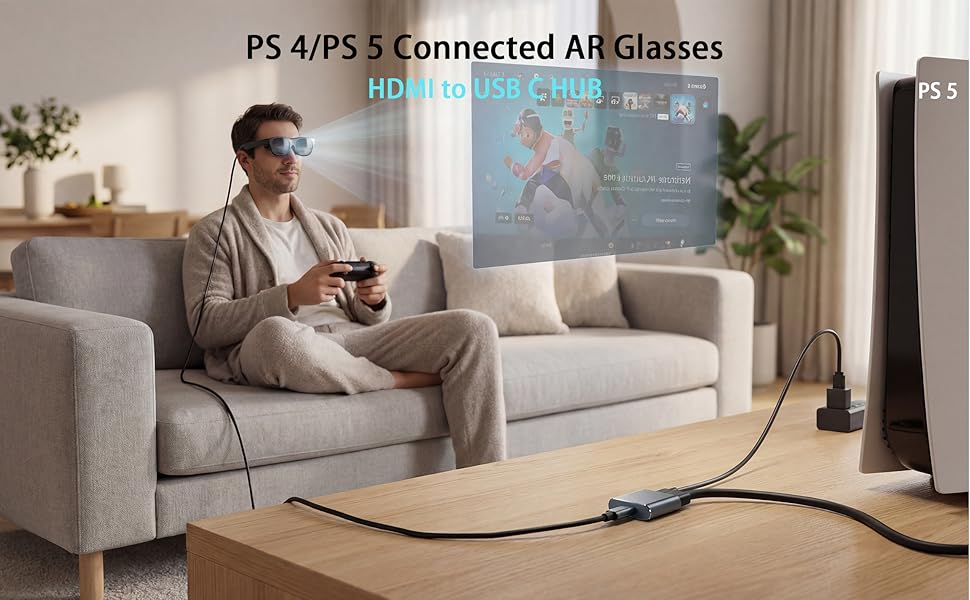 PS 4/5 to AR Glasses HUB